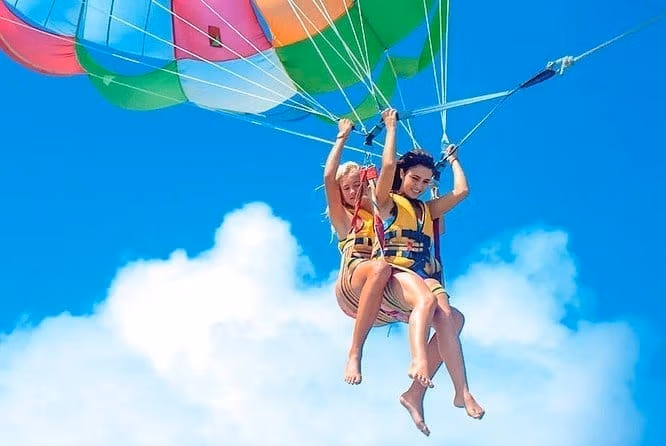 Полёт на парашюте